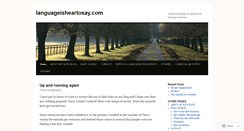 Desktop Screenshot of languageisheartosay.com